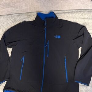 The North Face Apex Bionic Performance Softshell Jacket - Black with Royal Trim